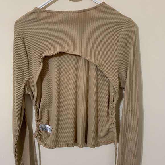 Open Back Rib Long Sleeve - Picture 2 of 6